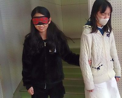 松尾小学校でのバリアフリー体験学習会の写真4