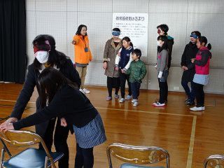 松尾小学校でのバリアフリー体験学習会の写真2